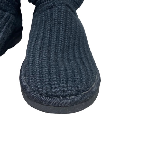 UGG Classic Cardy Boots Black ribbed - Picture 7 of 13